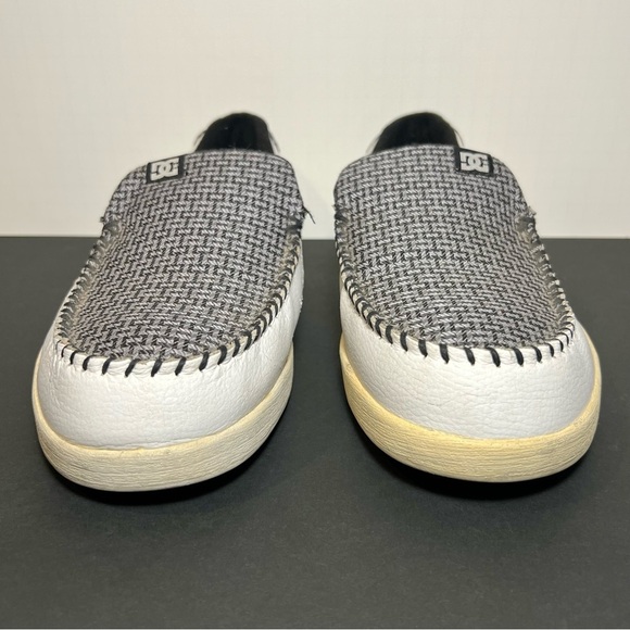 Mens DC Shoes Villain White Leather Slip On Shoes / Size 13 main image 5